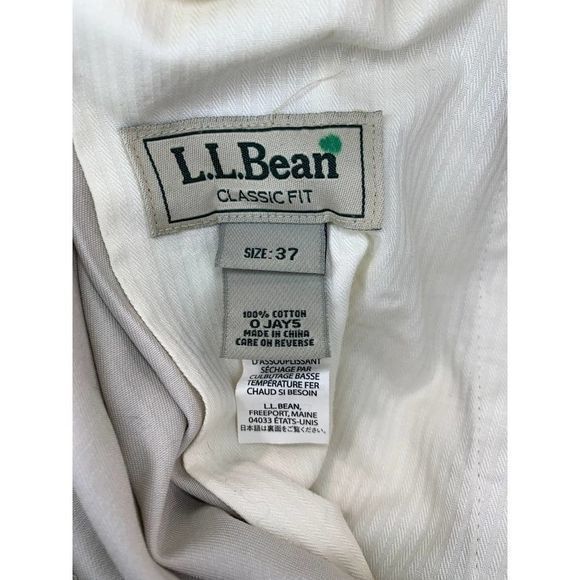 L.L.Bean Classic Fit Dress Chinos Pants - 37 - Picture 7 of 7
